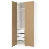 Комбінація шаф, білий/ім'я дуба, 100x60x236 см PAX/STORKLINTA / 896.091.36 PAX/STORKLINTA магазин Glance
