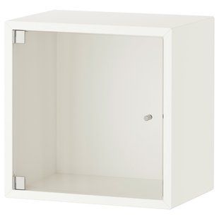 Навісна шафа/скляні дверцята, біла, 35x25x35 см EKET / 293.363.56