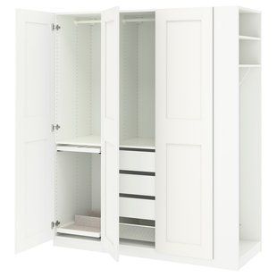 Комбінація шаф, білий білий/білий, 170x60x201 см PAX/GRIMO / 496.235.68