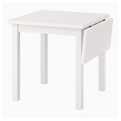 Кухонний розкладний стіл NORDVIKEN розкладний / 503.687.17;білий;натуральний шпон;