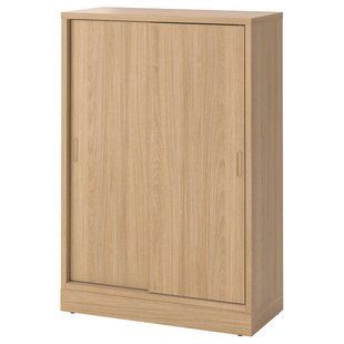 Шафа з розсувними дверима, дубовий шпон, 82x37x120 см TONSTAD / 104.892.31