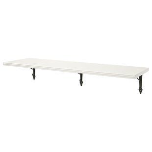 Настінна полиця, білий/антрацит, 120x30 см BERGSHULT/KROKSHULT / 893.260.62