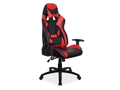 Офісне крісло SUPRA / чорно-червоний;