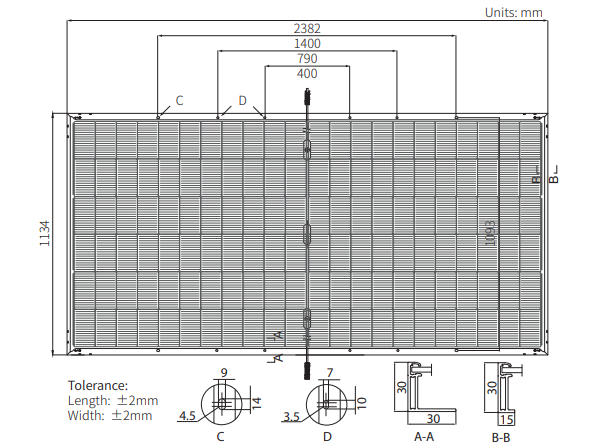 Сонячна панель Longi Solar 615W, Bifacial, HPDC / LR8-66HGD-615M;