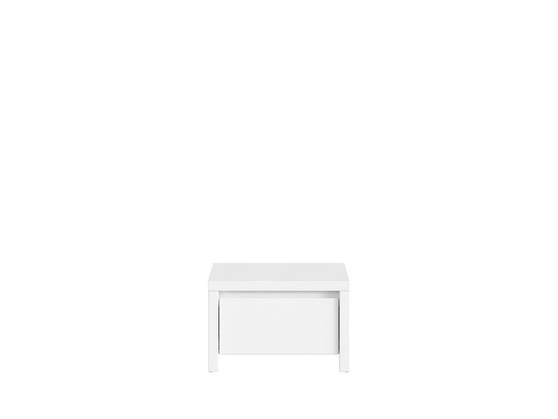 Прикроватная тумбочка Kaspian / S128-KOM1S-BI/BIM;білий/білий мат;