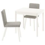 Стол и 2 стула, кремовый/бежевый Viarp/кремово-коричневый, 80/120x70 см TONSTAD/TONSTAD / 395.965.89 TONSTAD/TONSTAD магазин Glance