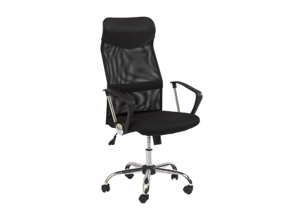 Офисное кресло Q-025 / OBRQ025Z;чорний;мембранна тканина/сітка;