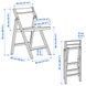 Складной стул, березовый, сине-черно-красный IKEA PS 2026 / 106.178.94