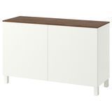 Комбинация с дверями, белый/Forvaltare белый, 120x42x75 см BESTA / 495.980.45 BESTA магазин Glance