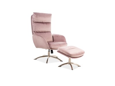 Кресло MONROE / MONROEVRA;античний рожевий;оксамит;