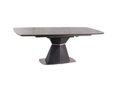 Кухонний стіл CORTEZ / CORTEZCSZAT160;сірий ефект мармуру/антрацит мат;160(210)X90;