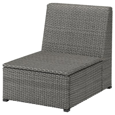Крісло для саду SOLLERON без підлокітників / 504.245.96;темно-сірий;