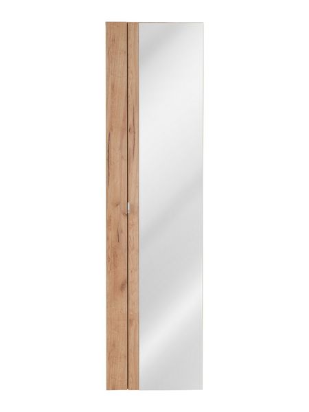 Шкафчик для ванной комнаты высокий с зеркалом CAPRI / CAPRI OAK 803A;дуб;