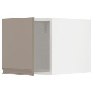 Пристройка, белый/матовый темно-бежевый Upplov, 40x40 см METOD / 594.915.86