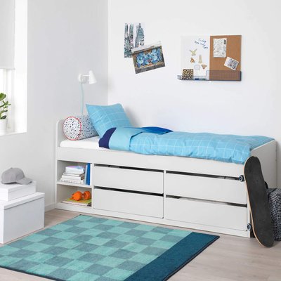 Кровать детская с ящиками SLAKT / 292.919.56;білий;90x200;