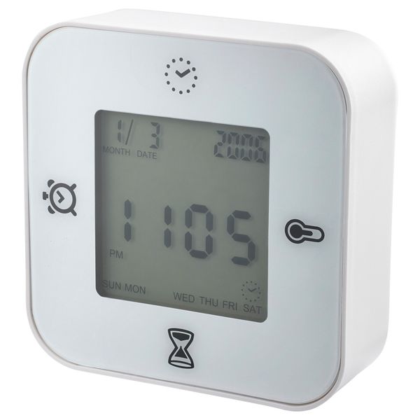 Годинник / термометр / будильник / таймер KLOCKIS / 802.770.04;білий;
