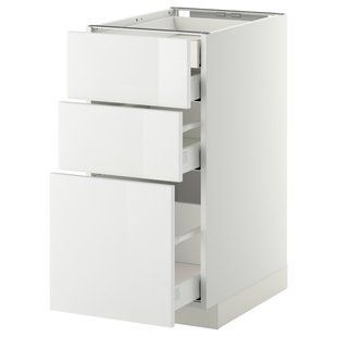 Sz stj 3fr/2n/dw/w sz, белый/Рингхульт белый, 40x60 см METOD/MAXIMERA / 299.116.83