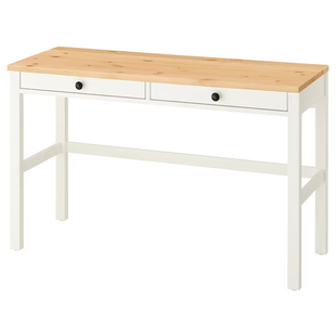Комп'ютерний стіл HEMNES 120x47 см / 305.349.54;біла морилка/імітація дуб;