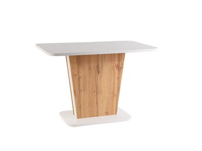 Кухонний стіл CALIPSO / CALIPSOBMDW110;білий мат/дуб вотан;ламінована плита;