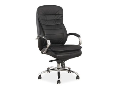 Офисное кресло Q-154 / OBRQ154CS;чорний;екошкіра;