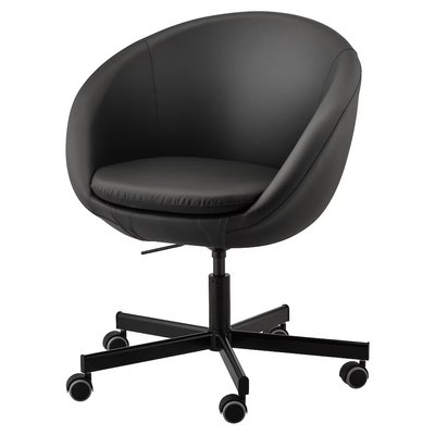 Офисное кресло SKRUVSTA / 804.029.94;чорний;екошкіра;
