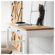 Комп'ютерний стіл HEMNES 120x47 см / 305.349.54;біла морилка/імітація дуб;