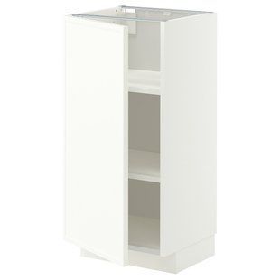 Стол/шкаф, белый/матовый белый Aspudden, 40x37 см METOD / 596.243.79