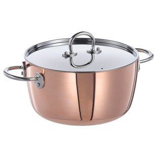 Каструля з кришкою, мідь/нержавіюча сталь, 3 л FINMAT / 405.175.72