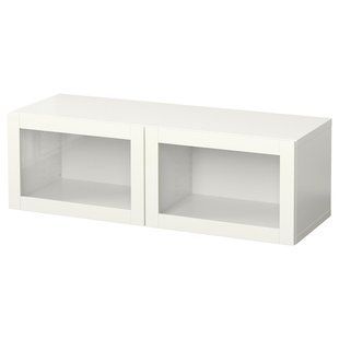 Настенный шкаф-трансформер, белый/белый Sindvik, 120x42x38 см BESTA / 094.398.45