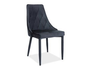 Кухонный стул Trix VELVET / TRIXVC;чорний;оксамит;88х46х46;