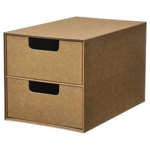 Міні-комод, 2 шухляди, натуральний колір, 16x25 см GARDESGARD / 605.969.31