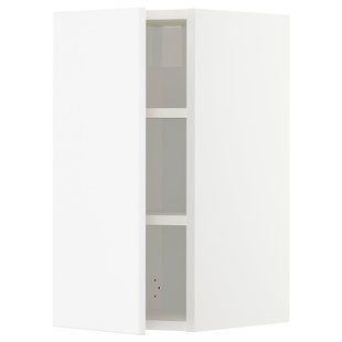 Настенный шкаф с полками, белый/Veddinge white, 30x60 см METOD / 894.564.16