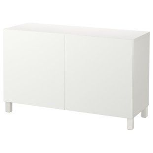 Комбінація з дверима, білий/Лаппвікен/Стуббарп білий, 120x42x74 см BESTA / 892.098.26