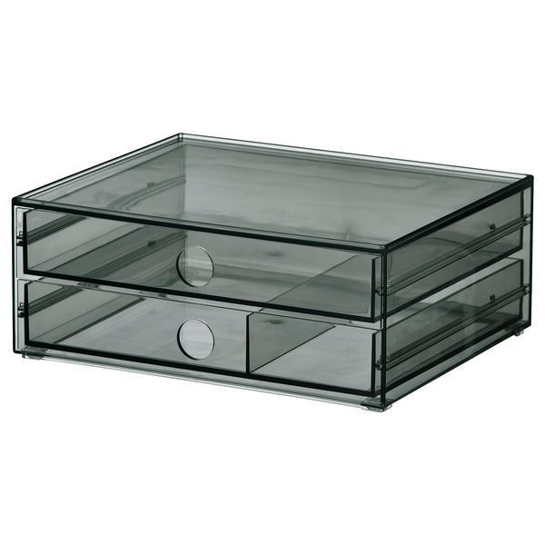 Миниатюрный комод, 2 ящика, серый, 23x19x9 см VISSLAAN / 106.302.06 VISSLAAN магазин Glance Миниатюрный комод, 2 ящика, серый, 23x19x9 см VISSLAAN / 106.302.06