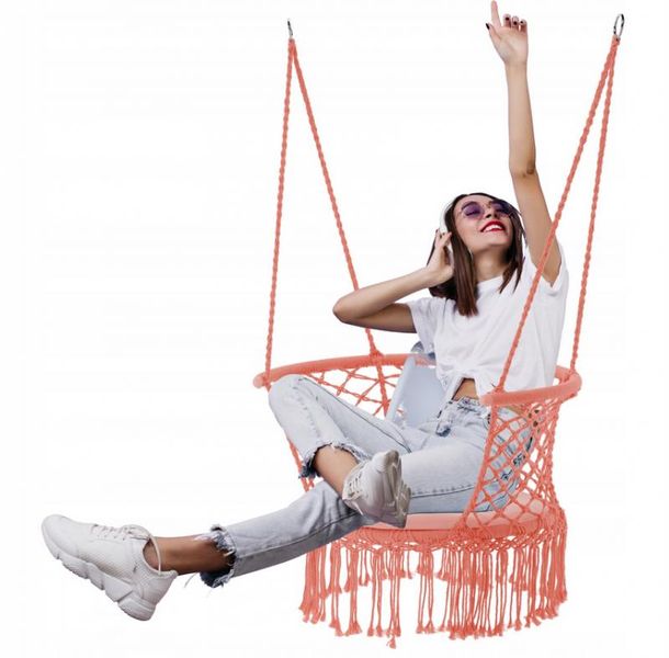 Подвесной стул RIVO / HAM5184;рожевий;
