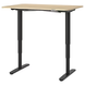 Комп'ютерний стіл BEKANT 120x80 см ( висота 65-125 см) / 792.822.33;дуб/чорний;